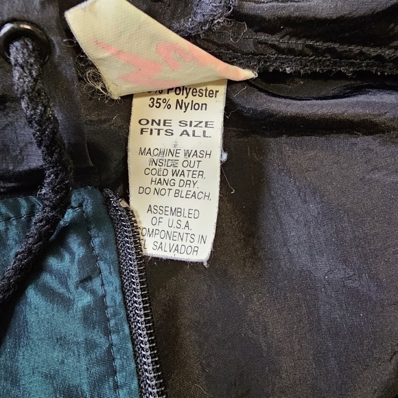 Vintage Retro 90's Y2K Surf Style Windbreaker Jacket OSFA - Picture 10 of 10